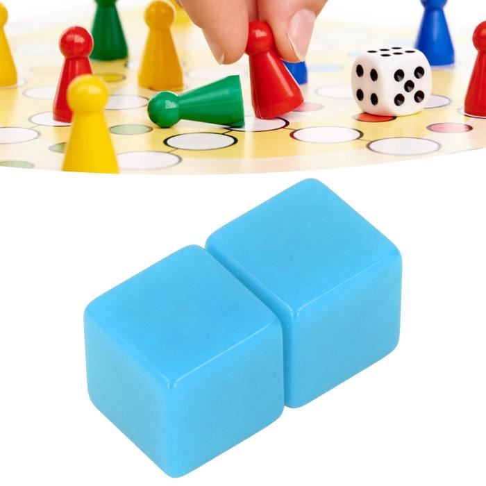 KAIHENG 20mm Dés Acrylique Avec Surface Lissée Dés à Six Faces Avec Coins Arrondis Cubes De Dés Blancs Blancs Pour Jeux De Société, Autocollant DIY, Party Fun 20PCS Blanc