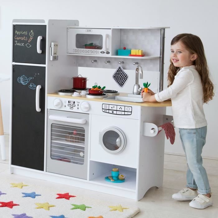 Dinette Cuisine En Bois Design Moderne Et Branche Pour Enfant Taille Xl Cdiscount Jeux Jouets
