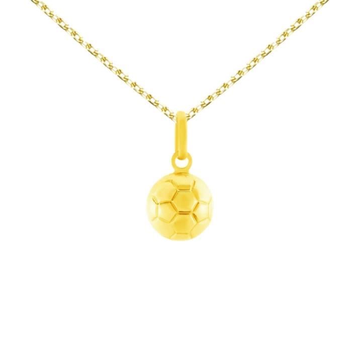 Collier Pendentif Ballon De Football Avec Chaîne - Cadeau Fan De Foot