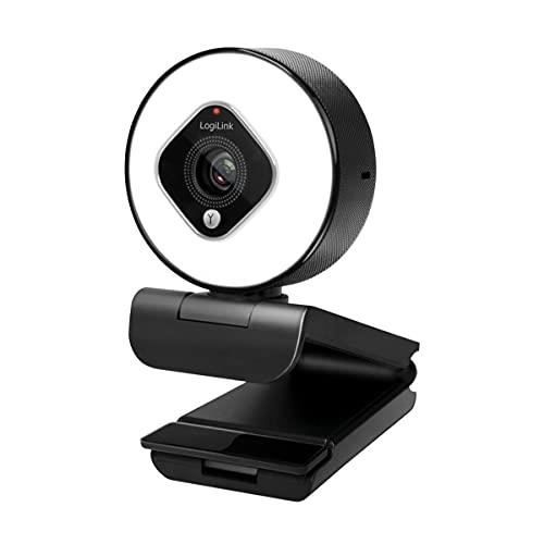 Webcam LogiLink UA0384 – 1920 x 1080 Pixels, Double Microphone, Anneau Lumineux - vue 5