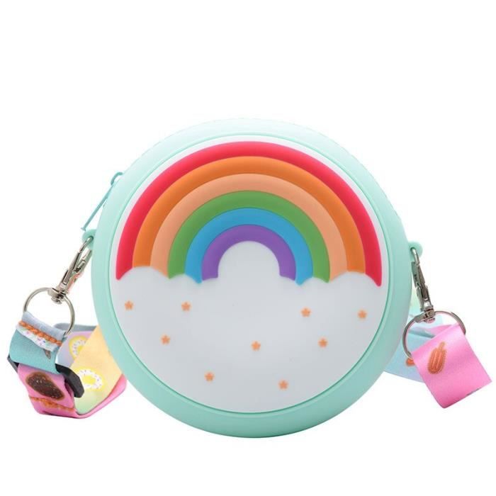 Sac à Main Donut Pour Petites Filles - Bandoulière Réglable, Silicone Souple, Mignon Avec Oreilles De Souris - 2