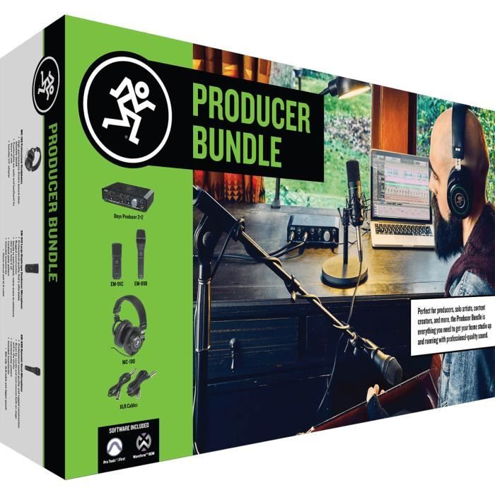 Mackie PRODUCER-BUNDLE - Pack MAO interface audio onyx producer + micro + casque + suite logicielle