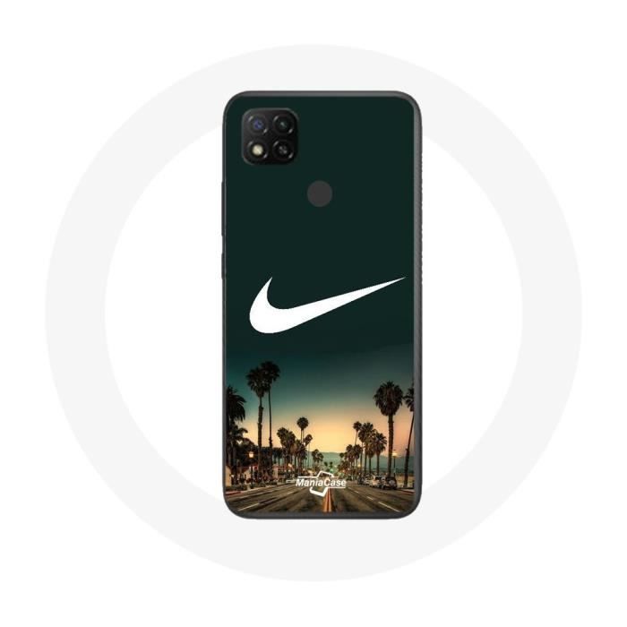 Coque Xiaomi Redmi 9C Nike logo palmier miami