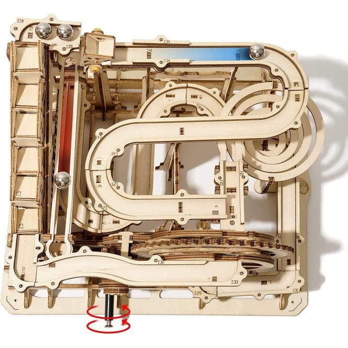 Puzzle 3D Bois Jeu De Billes Orbital - 115 Pièces - Kit Construction Adulte/enfant
