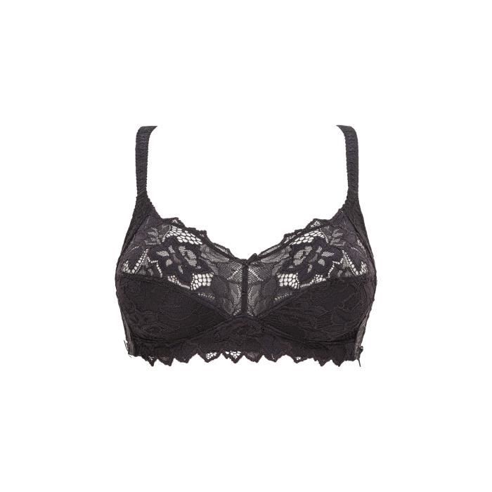 Sans Complexe Soutien-Gorge Arum Coton Bio Sans Armature – Dentelle Florale, Maintien Puissant