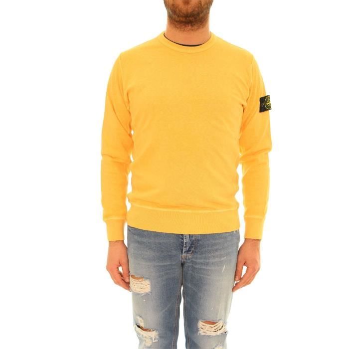 Pull stone island jaune clearance