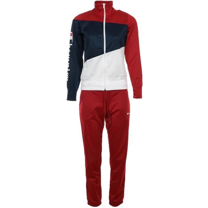Survetement Champion Tracksuit Bleu marine rouge blanc Cdiscount Sport