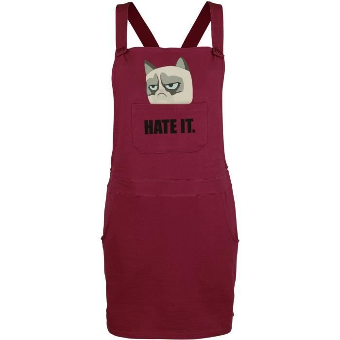 Grumpy Cat Hate It Femme Robe courte framboise Framboise - Cdiscount ...