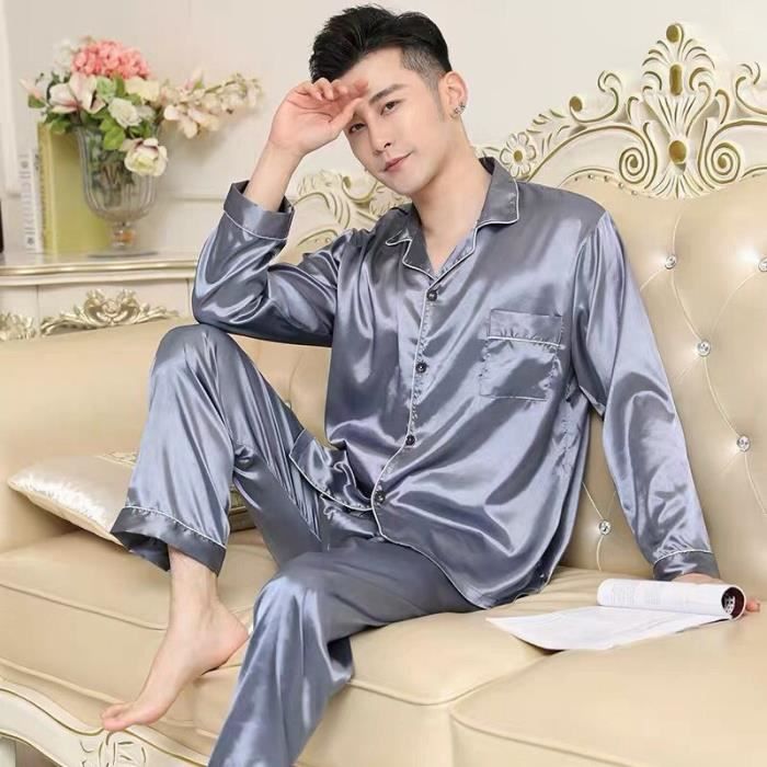 Pyjama homme on sale manche longue