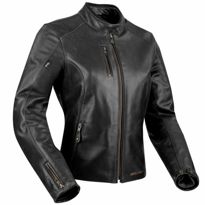 Blouson moto femme Segura Laxey - noir - taille 40