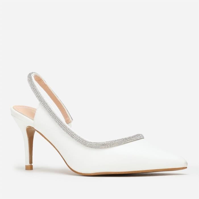 Escarpins ouverts store blancs
