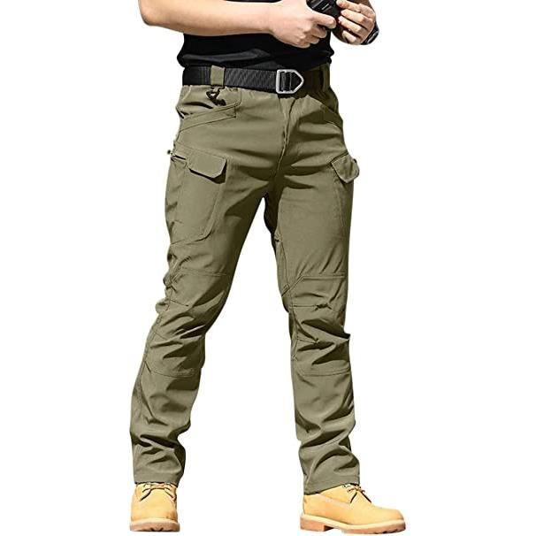 Pantalon Cargo Homme Multipoches Zipp Mince Pantalon Combat