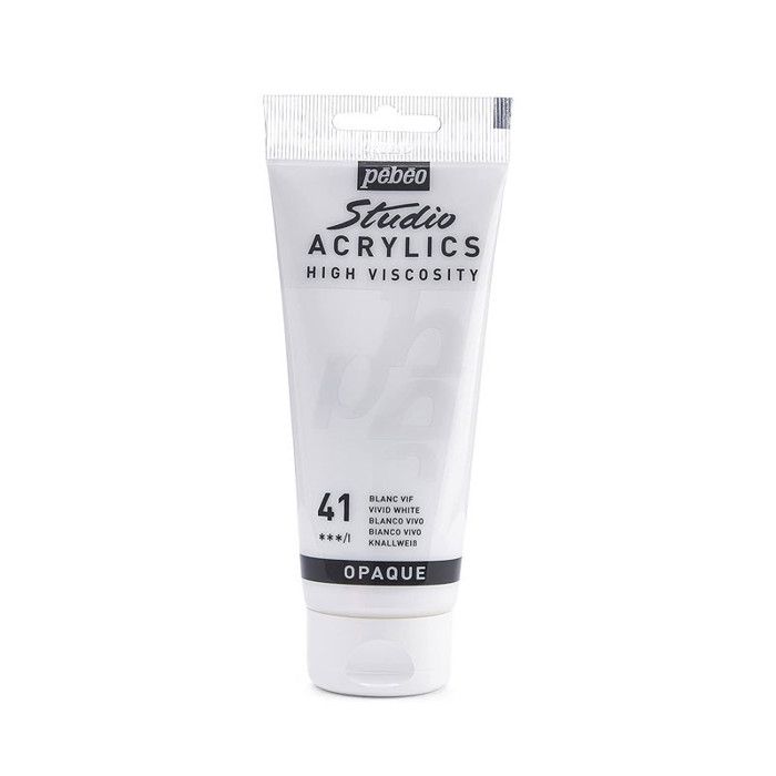 Peinture acrylique blanche