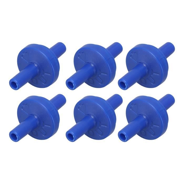 10 Pièces Clapet Anti-retour 1 Voie En PP – 4mm Bleu – Parfait Pour Aquariums, Alimentation En Eau Et Usage Industriel