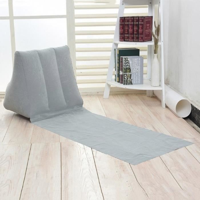 Canapé gonflable Chaise longue de plage - ROKOO - Gris - Portable et confortable pour lextérieur
