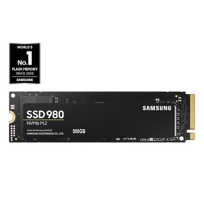 SAMSUNG 980 M.2 500 GO PCI EXPRESS 3.0 V-NAND NVME (MZ-V8V500BW) W1261