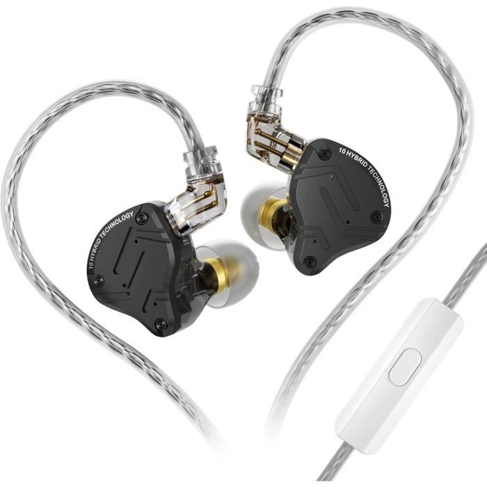 Écouteurs Intra-auriculaires Hoornie Avec Jack 3.5mm - Pour Radio, Sécurité, Moto - Transparent, 10 Embouts