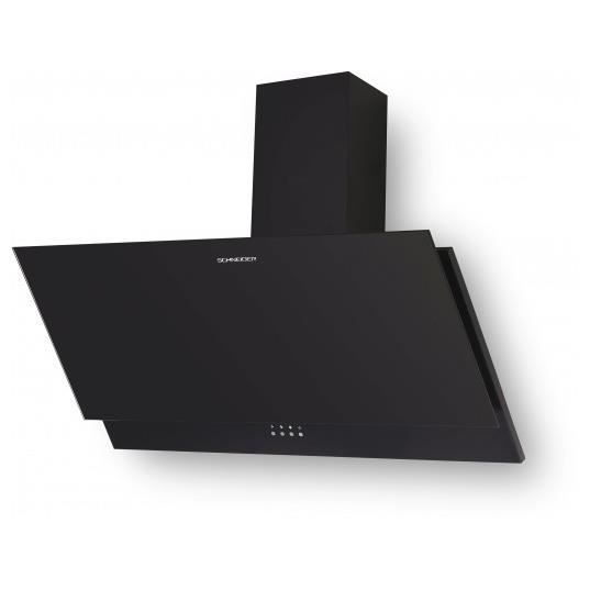 Hotte Decorative Murale Schd2a90ebs Pan Incline 90 Cm Noire Cdiscount Electromenager Cette hotte murale de 90 cm comporte 3 vitesses d'aspiration et une fonction booster. hotte decorative murale schd2a90ebs pan incline 90