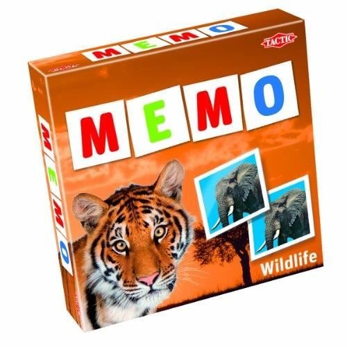 tactic - 41441 - jeu de société - wildlife mémo