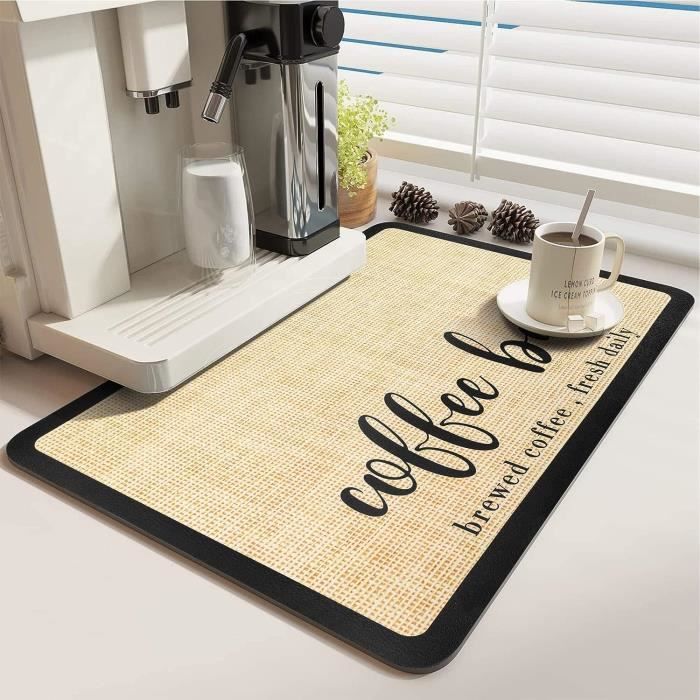 DAZZLEEX Tapis D'Égouttement Absorbant Pour Comptoir De Cuisine - B-40 X 50 Cm