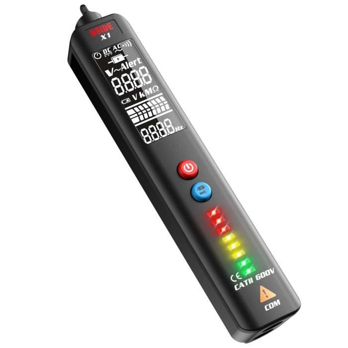 Détecteur De Tension Sans Contact HANMATEK AC1 - Sensibilité Réglable LCD LED 12V-1000V Avec Lampe Torche
