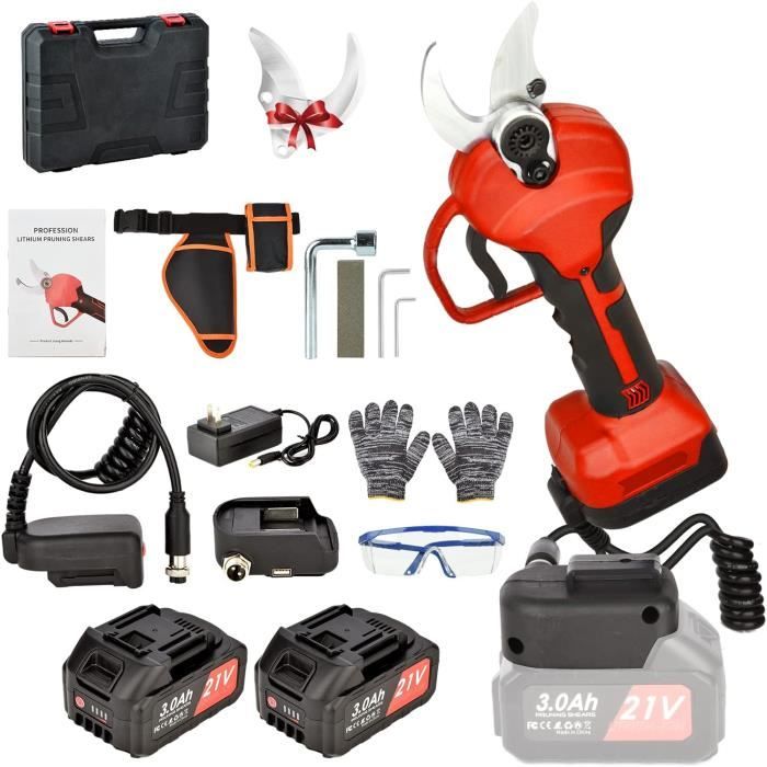 Sécateur Électrique Sans Fil Professionnel, Diamètre De Coupe De 30 Mm