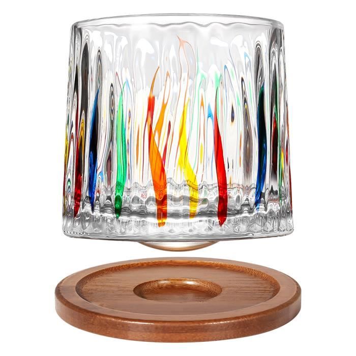 Eidoct Verres à Eau Colorés Peints à La Main 300 Ml - Lot Verres Soufflés Tradition Mexicaine Artisanale