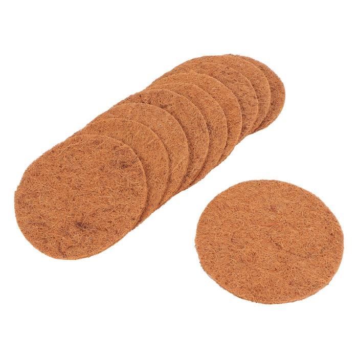 Lot de 2 tapis en fibre de coco pour reptiles, tapis naturel pour