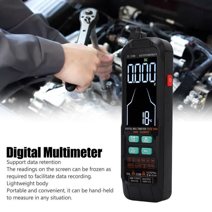 CHG Voltmètre multimètre numérique Multimètre Numérique Portable Grand ...