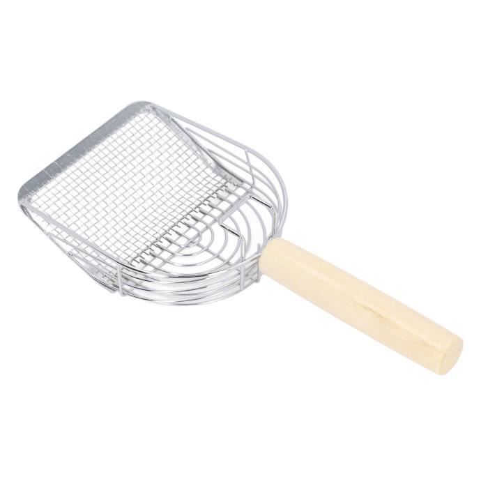 Meilleurs prix pour Pelle à litière - Vvikizy - Tamisage efficace - Acier inoxydable - Bois de pin - Ergonomique