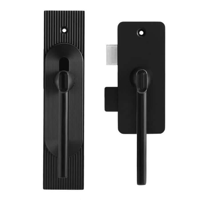 Loquet Automatique Galvanisé Noir Pour Portail De Jardin - Fermeture Et Verrouillage Automatique