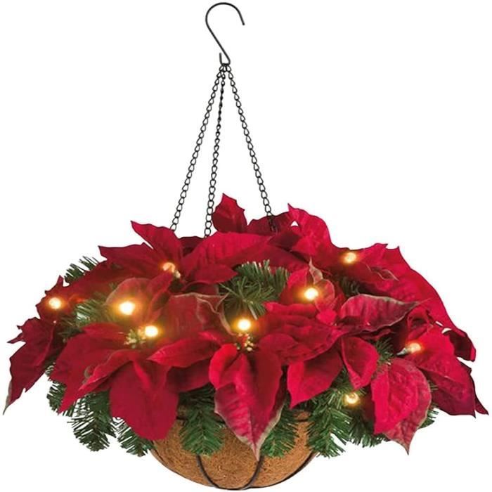 Couronne De Noël Avec Moufles Scintillantes Et Lumières LED - 30x40 Cm, Décor Intérieur/extérieur Pour Porte, Cheminée