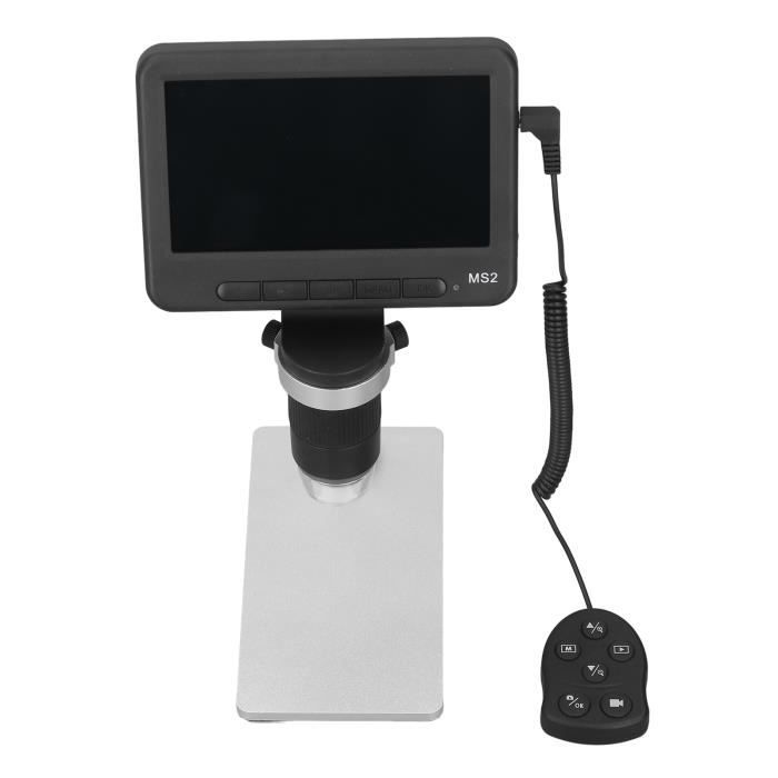 Microscope Numérique Portable 500X 2.8" IPS – Mini Microscope USB 200W 15 LED Pour Enfant Adulte PC Vidéo