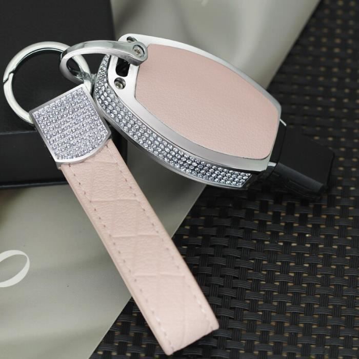 Coque De Protection Pour Clé Mercedes Benz - Compatible Classe C, E, S, GLA, GLC, Etc. - Argenté - 12