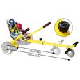 Leogreen HoverKart Hoverboard go Kart cadre jaune ,avec siège hip-hop Compatible, pour les planches d'équilibre de 6,5 à 10 pouces-1