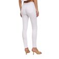 Jean femme slim fit blanc - Taille haute - Coton - Elasthane - Polyesther NEW-1