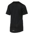 T-shirt de sport pour enfant ADIDAS manches courtes noir/blanc-1