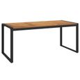 "Promo"Table Extérieure LMT - Table de jardin et pieds en forme de U 180x90x75 cm bois acacia 26,2Kg-1