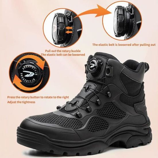 Bottines De Sécurité Hiver Hommes/femmes - Embout Acier, Semelle Anti-perforation Kevlar, Doublure Polaire - Pour Chantier, Extérieur