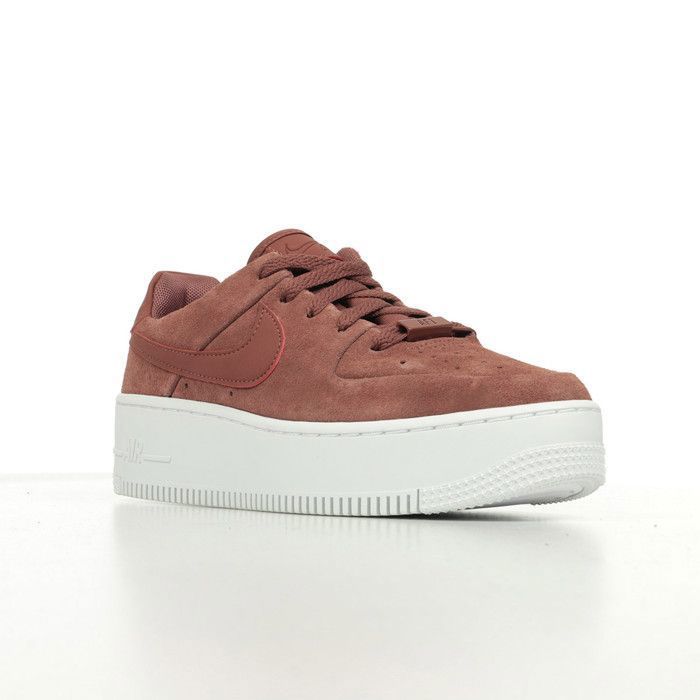 Nike Air Force Sage Low, Baskets femme Red Sepia Red Sepia White