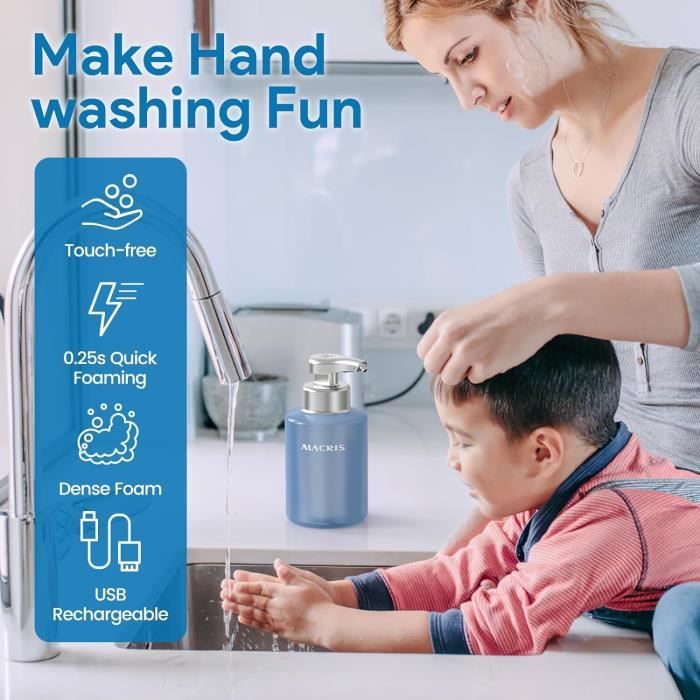 Distributeurs automatiques de mousse de savons pour les mains à induction  Machine à mousse de lavage des mains de grande capacité