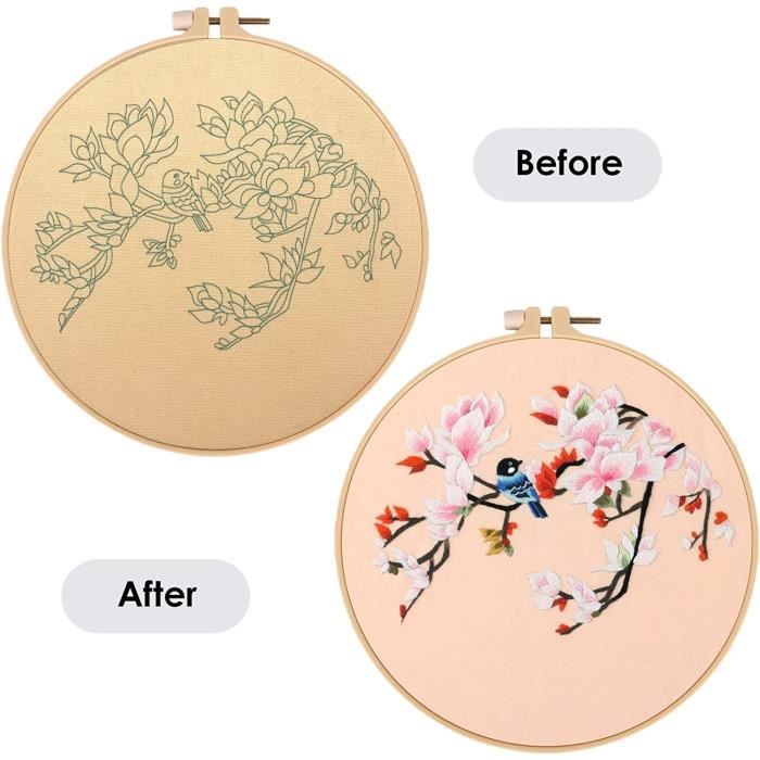 Kit Broderie Débutants JSRQT 2Pcs Kits De Démarrage Punch Needle - 5