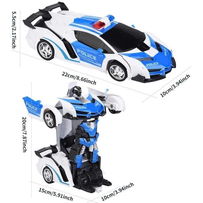 Robot Déformable Voiture – 2 Pièces Magnétiques – Choc Et Transformation – Dès 3 Ans
