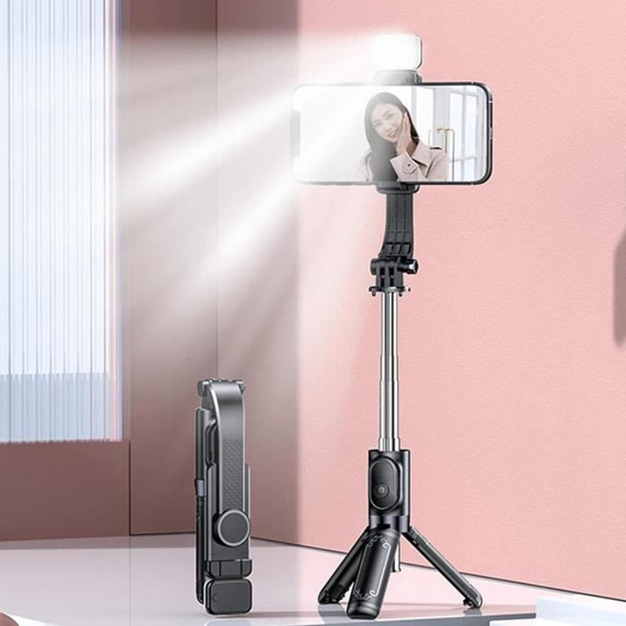 Trépied Photo Somikon Avec Support Smartphone Et Télécommande Bluetooth - Hauteur 39.5-134 Cm, Charge 2 Kg