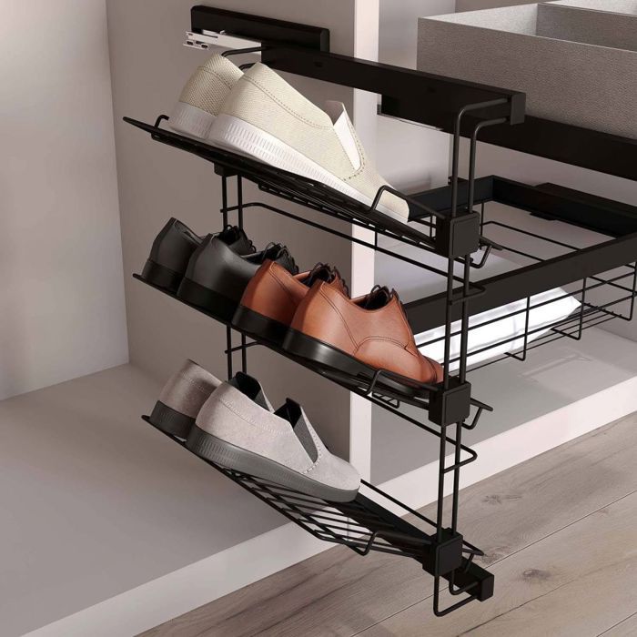 Organisateur à Chaussures Venteo - Lot De 16 Range-Chaussures Adjustables | Gain De Place Pour Placard