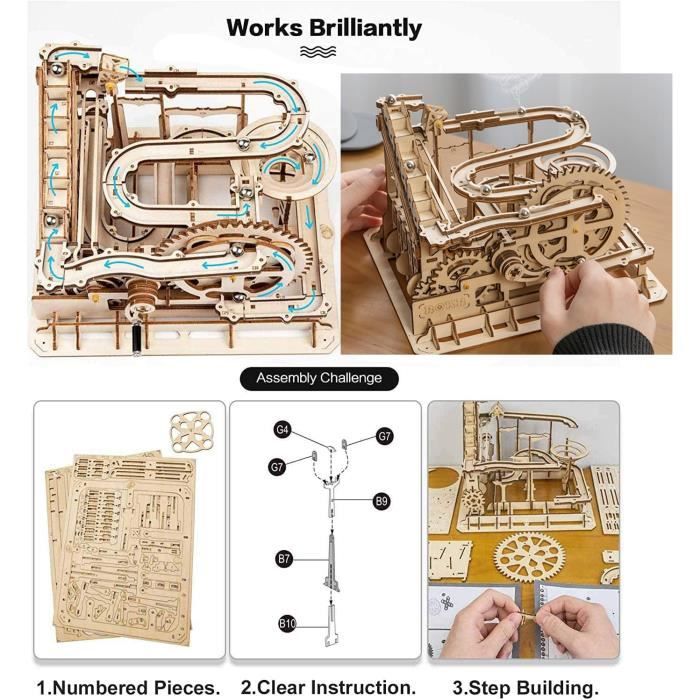 KHOLEZ Puzzle 3D, Maquette en Bois a Construire pour Adulte