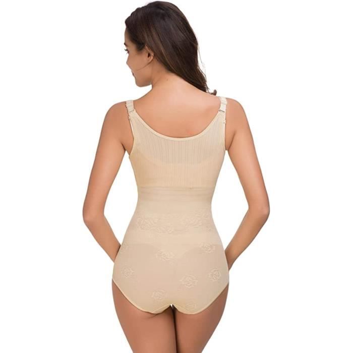 Body Sculptant Arblove - Gaine Amincissante Femme, Contrôle Ventre & Hanches, Noir/Beige