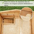 Cage Clapier Enclos lapin Extérieur en bois Haute Qualité pour lapins petits animaux- Modèle : 087 Alpine 180x62x72cm-2