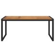 "Promo"Table Extérieure LMT - Table de jardin et pieds en forme de U 180x90x75 cm bois acacia 26,2Kg-2