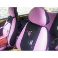 Housses de siège de voiture universelles avant et arrière de style mode papillon, mignonnes et roses pour véhicules automobiles-2